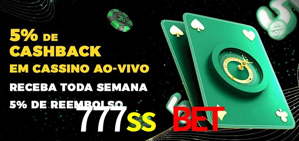 Promoções do cassino ao Vivo 777ss bet